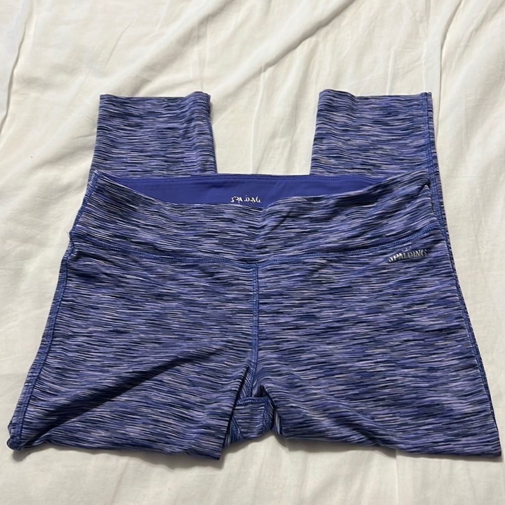 SPALDING Women’s Purple Workout Legging. Medium.